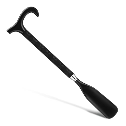 LRXIYODE Schuhlöffel Ausziehbar Mit Langem Griff Für Damen Herren Ergonomischer Schuhlöffel Aus Edelstahl Für Stiefel Schuhe Schuhtragestab von LRXIYODE