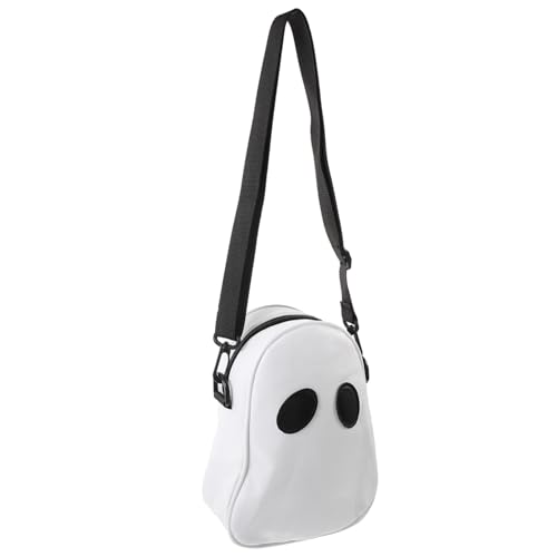 LRXIYODE Schultertasche Damen Weiß Kreative Crossbody Bag mit Mehreren Fächern Vielseitige Umhängetasche für Alltag Schule und Freizeit von LRXIYODE