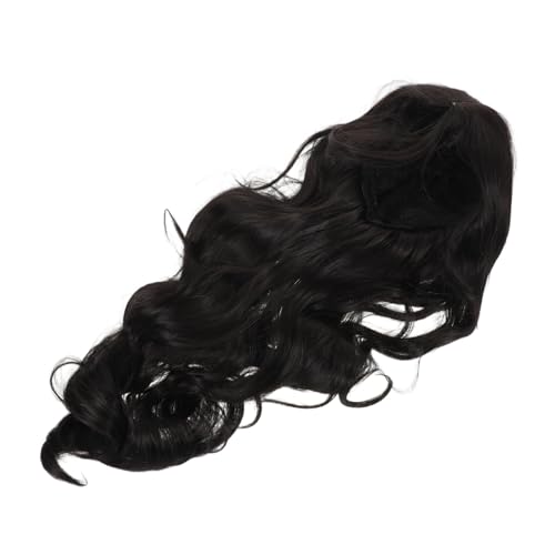 LRXIYODE Schwarze Lange Gewellte Perücke für Damen Hitzebeständig Natürlich Aussehende Lockige Cosplay Perücke mit Mittelscheitel für Halloween Kostüm Partygebrauch LRXIYODE Schwarze Lange Gewellte Perücke für Damen Hitzebeständig Natürlich Aussehende Lockige Cosplay Perücke mit Mittelscheitel für Halloween Kostüm Partygebrauch von LRXIYODE