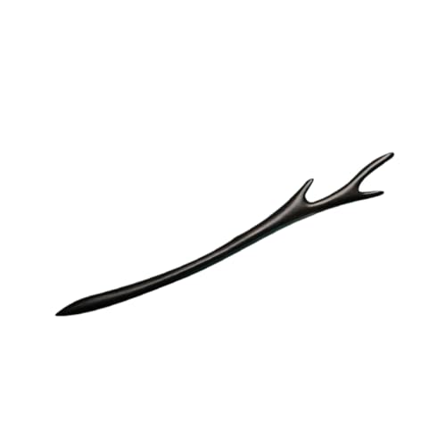 LRXIYODE Schwarzer Haarnadel Chinesischer Stil Holz Haarstab für Dutts Dickes Haar Handgefertigt Leicht und Eleganter Haarschmuck für Damen von LRXIYODE
