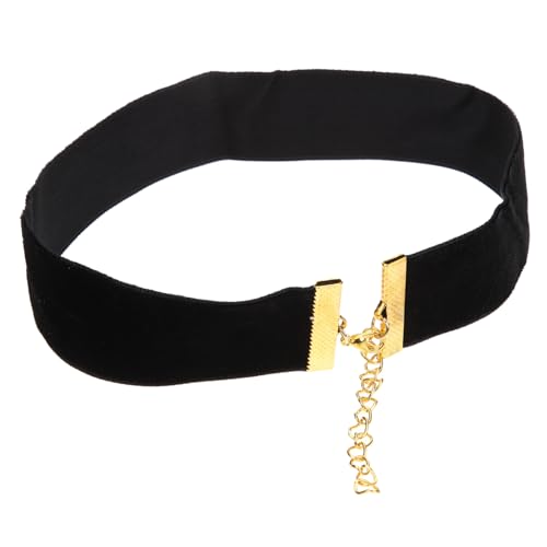 LRXIYODE Schwarzes Samt Choker Breit Weiches Langlebiges Material Tragbar für Halloween Valentinstag Party Teenager und Modisches Gothic Schmuck Accessoire von LRXIYODE