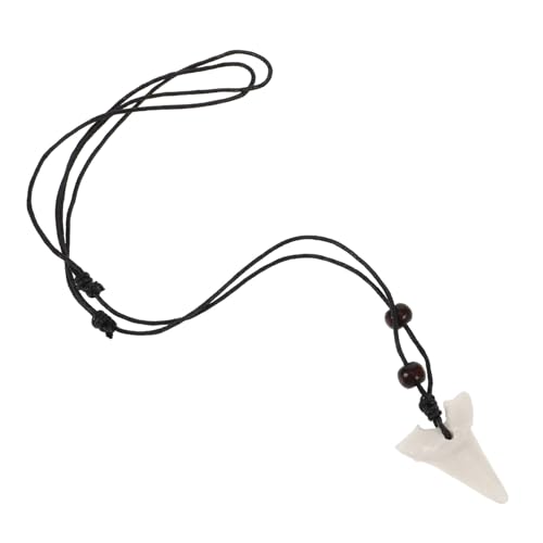 LRXIYODE Sharks Tooth Necklace Weiß Individuell Leicht Und Langlebig Unisex Anhänger Modischer Schmuck von LRXIYODE