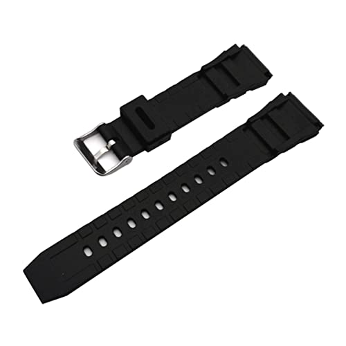 LRXIYODE Pu-uhrenarmband Ersatz Für Armband Mit Edelstahlschnalle Schwarz Kompatibel Für Uhrenarmbänder Ersatzarmband Uhrenarmbandband Handschuhnarbenleder von LRXIYODE