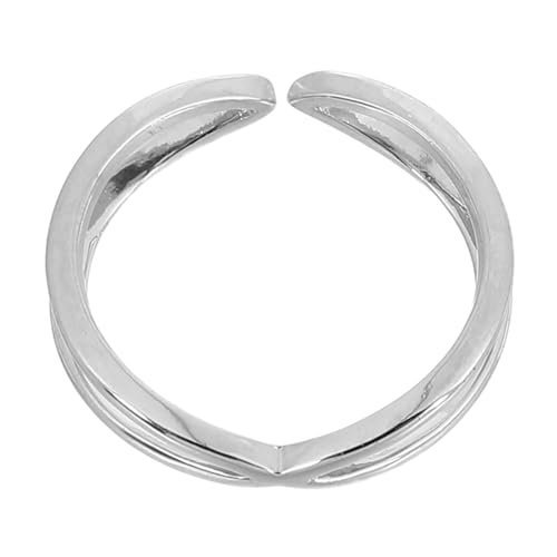 LRXIYODE Silber Kreuzring für Damen Zarter Offener Ring mit Exquisiter Verarbeitung Perfektes für Frauen Modisches Accessoire LRXIYODE Silber Kreuzring für Damen Zarter Offener Ring mit Exquisiter Verarbeitung Perfektes für Frauen Modisches Accessoire von LRXIYODE