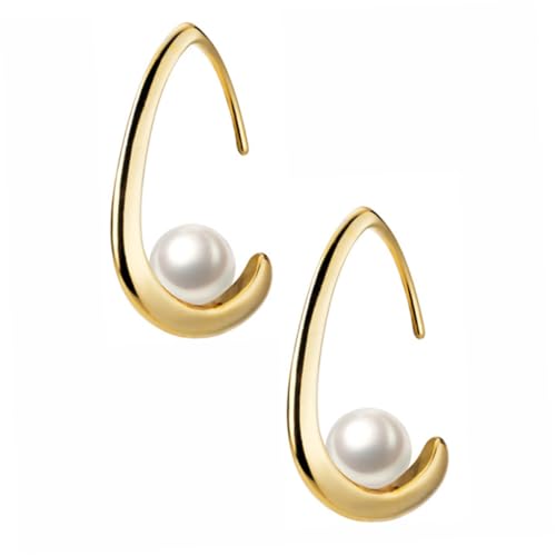 LRXIYODE Silber Wasserfall Perlen Ohrhänger Vergoldet Modischer Ohrschmuck für Damen Stilvolle Party Ohrringe Leichte Ohrpendants Vielseitig für Alltag und Festliche Anlässe von LRXIYODE