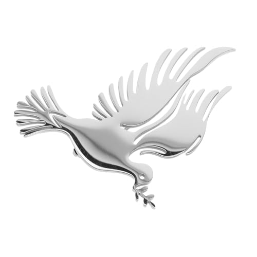 LRXIYODE Silberne Friedens-tauben-brosche Stilvolle Vintage-anstecknadel für Hochzeiten und Gedenktage Stilvolles Friedenssymbol als Modisches Accessoire für Anzüge und Kleider von LRXIYODE