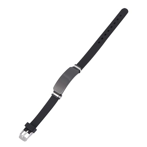 LRXIYODE Silicone Handgelenkband mit Gebogenem Design Schwarzes Armband für Herren und Damen für Partys Reisen und Alltag von LRXIYODE