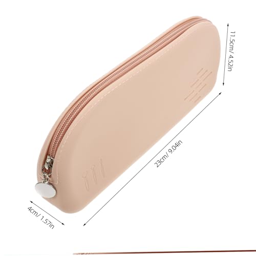 LRXIYODE Silikon Make up Pinsel Tasche mit Reißverschluss Tragbarer Organizer für Schminkpinsel und Kosmetik Robust Kratzfest als Reiseetui und Kulturbeutel für Unterwegs von LRXIYODE