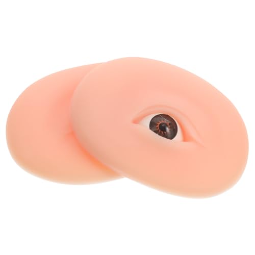 LRXIYODE Silikon Makeup Übungshaut Augenbrauen und Lidschatten Training Realistisches Wiederverwendbares Hautfreundliches Lash Practice Mold für Anfänger von LRXIYODE