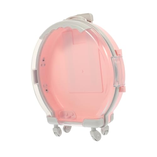LRXIYODE Simulation Miniatur Reise Koffer Stabiles Material Multifunktionale Aufbewahrungsbox für Puppen und Schmuck Kindgerechtes Design in Zartem Rosa Fördert Kreativität und Feinmotorik von LRXIYODE