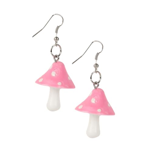LRXIYODE Simulierte Pilz Ohrringe aus Hochwertigem Kunststoff Kreative Damen Ohrhänger Allergikerfreundlich Leichte und Schmuck Accessoires Einzigartiges Design für Alltag und von LRXIYODE