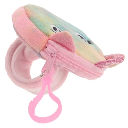 LRXIYODE Slap Armband Einhorn Cartoon Plüsch Klatscharmband mit Reißverschluss Münzbeutel Vielseitig als Partygeschenk für Mädchen Weiches Material Sicher und Praktisch von LRXIYODE