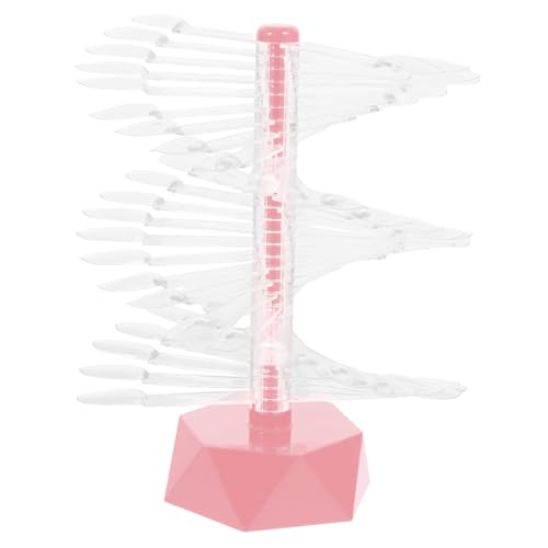 LRXIYODE Spiral Nail Display Stand Teilig Nagelspitzenhalter Nagelkunst Übungsständer Transparent Praktisch für Nageldesign Nail Art Salon Organizer von LRXIYODE