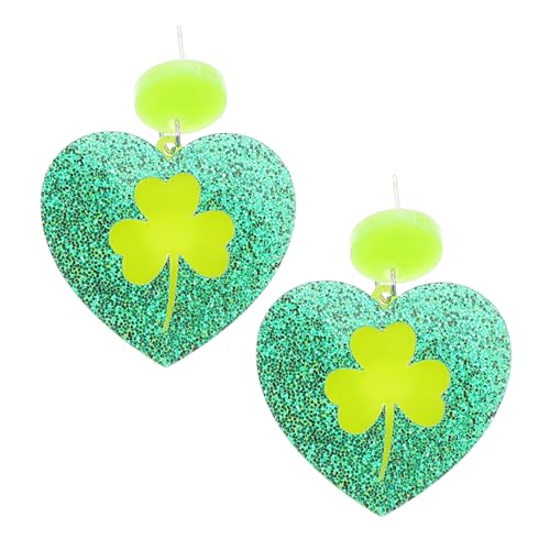 LRXIYODE St Patrick's Day Ohrringe Grün Kleeblatt Hängend Leicht Für Frauen Mädchen Irisches Festival Party Schmuck von LRXIYODE