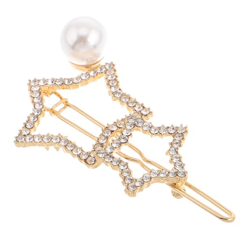 LRXIYODE Charming Star Haarschmuck Mit Strass Und Kunstperlen Stylische Haarspangen Für Frauen Und Mädchen Für Jeden Anlass Verschönerung Ihrer Frisur von LRXIYODE