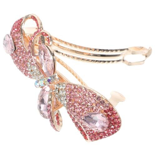 LRXIYODE Strass Haarklammer Damen Schleifen Haarspange für Dickes und Zartes Haar Modische Französische Haarklammer mit Kristallverzierung Vielseitiger Ponytail Halter für Frauen und von LRXIYODE