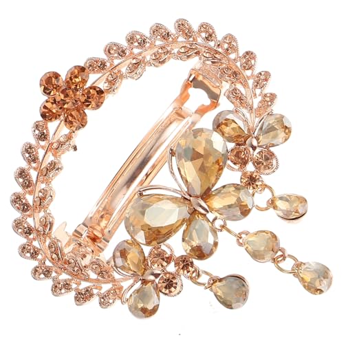 LRXIYODE Strass Haarklammer mit funkelnden Steinen Damen Haarschmuck für Hochzeit und Party Leichte Haarspange zur Festen Fixierung Eleganter Haarschmuck für Frauen und Mädchen von LRXIYODE