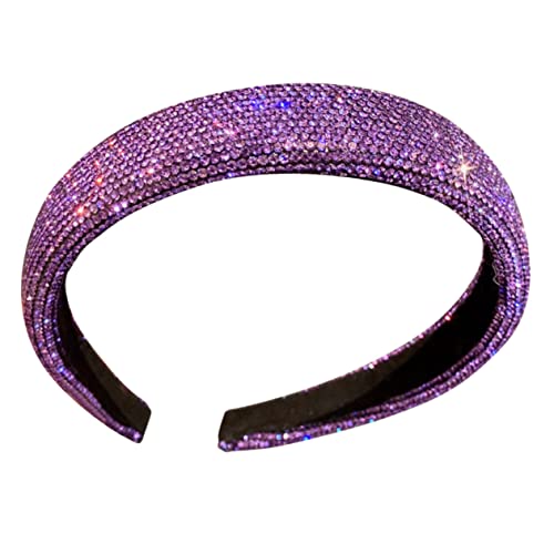 LRXIYODE Strass Haarreif Damen Glitzerndes Haarschmuck Party Haarband Leichtes Dekoratives Stirnband für Hochzeit Geburtstag Weihnachten von LRXIYODE
