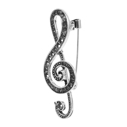 LRXIYODE Strass Musiknote Brosche für Damen und Herren Anstecknadel Hochwertigem für Festivals Partys Modisches Accessoire von LRXIYODE