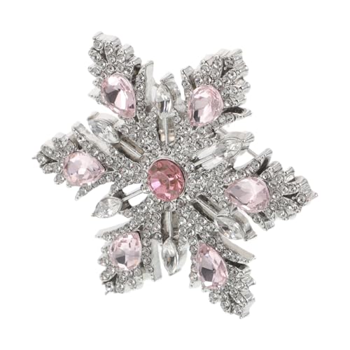 LRXIYODE Strass Schneeflockenbrosche Winter Schmuck Damen Herren Unisex Mode Anstecknadel Weihnachten Party Vielseitiger Rhinstone Anstecker für Mantel Pullover Cardigan von LRXIYODE