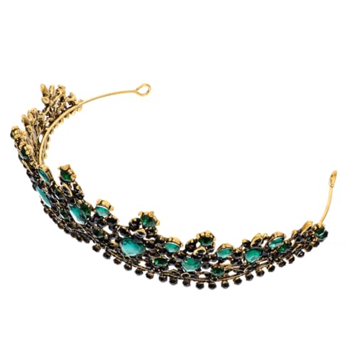 LRXIYODE Strass Tiara Krone Vintage Barock Stil Allergiefrei Leichtes Diadem für Hochzeit Geburtstag und Party Eleganter Haarschmuck für Damen und Mädchen von LRXIYODE