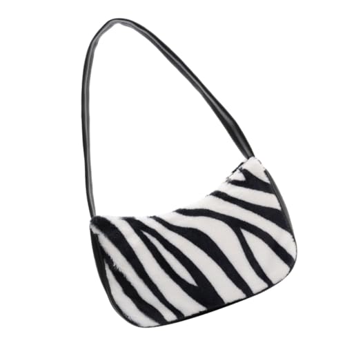 LRXIYODE Stylische Damen Schultertasche mit Großem Fassungsvermögen Leichte Strapazierfähige Outdoor Handtasche im Trendigen Kuhfell Muster für Alltag Reisen und Freizeit von LRXIYODE