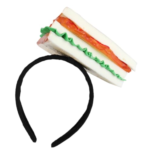 LRXIYODE Essens-stirnband Mit Sandwich-kopfreif Süßes Sandwich-haarband Party-kopfschmuck Für Kostüm-veranstaltungen Und Rollenspiel-veranstaltungen von LRXIYODE