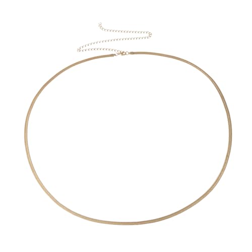 LRXIYODE Taillenkette Damen aus Hochwertiger Legierung Schlichte Schlangenkettengürtel für Strand Party Verstellbarer Waist Chain in Gold Stilvoller Körperschmuck für Frauen von LRXIYODE