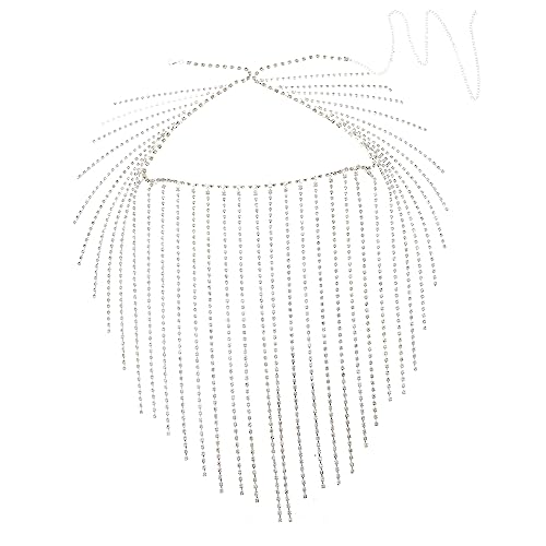 LRXIYODE Tassel Waist Chain für Damen Funkelnder Taillengürtel mit Langen Quasten für Nachtclubs Cosplay und Partys Körperkette zur Betonung Ihrer Persönlichkeit und Anziehungskraft von LRXIYODE