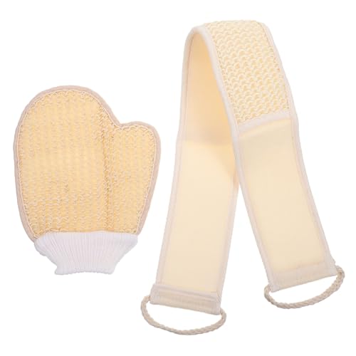 LRXIYODE Teiliges Dusch peeling Langem Peeling handtuch und Peelinghandschuh Hautfreundlich Sanftes Bad exfoliating für Körperstellen Einfach zu Reinigen und Langlebig von LRXIYODE