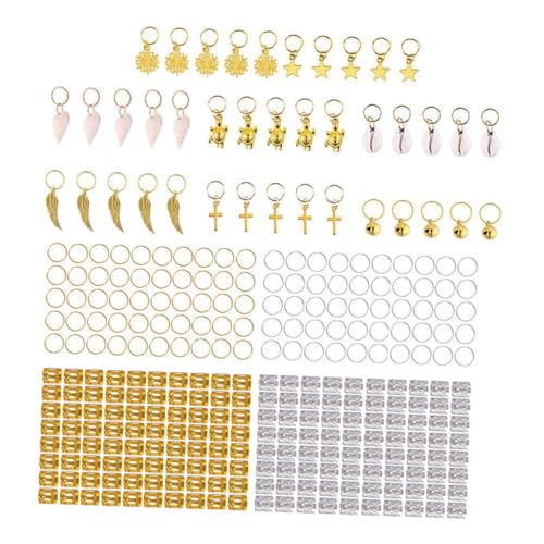 LRXIYODE Teiliges Haarschmuck aus Metall in Gold Dreadlocks Ringe und Haarspangen Langlebige Haar Dekoration für Frauen Party Festival DIY Haarschmuck Zubehör von LRXIYODE