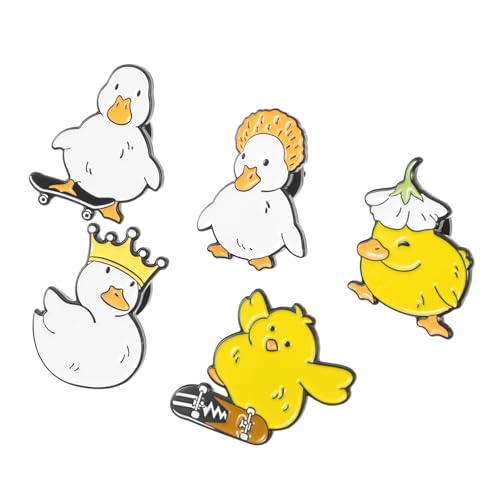 LRXIYODE Teiliges Niedliche Enten Anstecker Legiertem Metall Bunte Cartoon Broschen für Rucksäcke Kleidung Hüte Leichte Langlebige Pins für Frauen von LRXIYODE
