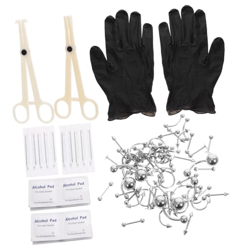 LRXIYODE Teiliges Piercing Ohrstecker Nasen und Bauchnabelringe Damen Mädchen Modeschmuck Langlebig Rostfrei Geschenkidee von LRXIYODE