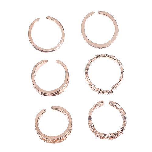LRXIYODE Teiliges Set Zehenringe mit Strasssteinen Filigrane Hohlgearbeitete Herzringe Hochwertiger Fuß und Fingerringe für Damen Eleganter Schmuck für Alltag und Party von LRXIYODE