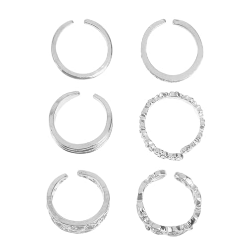 LRXIYODE Zarte Zehenringe Mit Strass-intarsien Kreatives Ring-dekor Hohl-geformt Für Besondere Anlässe von LRXIYODE