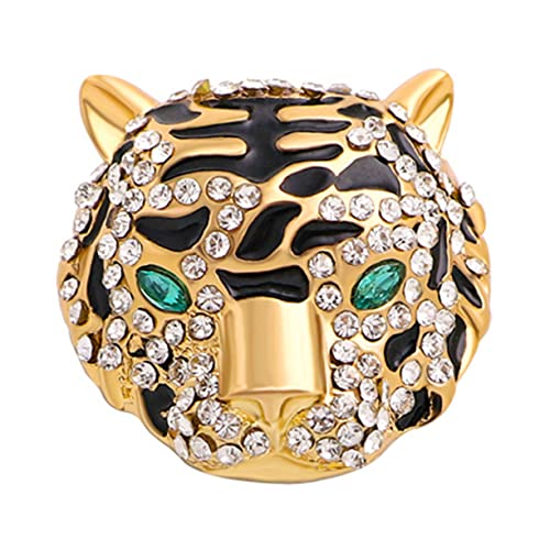 LRXIYODE Rhinestones Tiger Brosche Für Kleidung Und Anzüge Schicke Anstecknadel Mit Glitzerndem Tigerdesign Für Partys Und Alltag Modisches Accessoire Für Männer Und Frauen von LRXIYODE