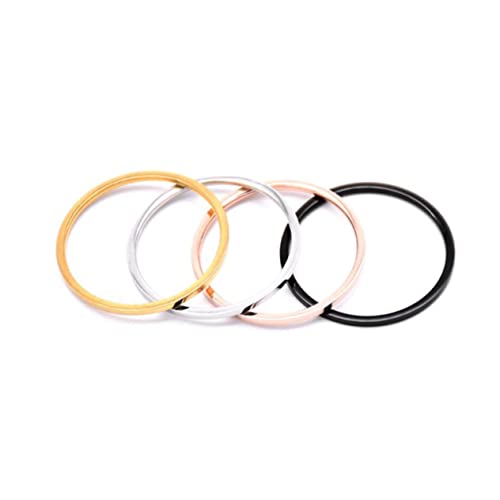 LRXIYODE Titanstahl Unisex Ring Glatte Oberfläche Langlebig Verlobungsring Partnerring Für Damen Herren Us Schwarz LRXIYODE Titanstahl Unisex Ring Glatte Oberfläche Langlebig Verlobungsring Partnerring Für Damen Herren Us Schwarz von LRXIYODE