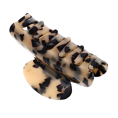 LRXIYODE Toothed Retro Haarklammer aus Acryl mit Marmor optik Große Damen Haarspange Langlebiger Vintage Haarschmuck für Alltag und Besondere Anlässe von LRXIYODE