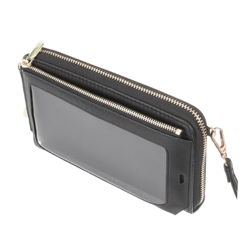 LRXIYODE Kleine Handytasche Für Damen RFID-sichere Umhängetasche Mit Transparentem Touchscreen Vielseitige Geldbörse Für Karten Münzen Und Handy Für Alltag von LRXIYODE
