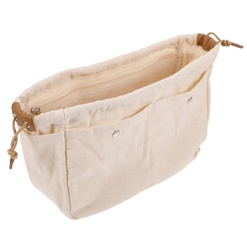 LRXIYODE Tragbare Kosmetiktasche Canvas mit Kordelzug Multifunktionale Make Up Tasche für Reisen und Alltag Leichte Kulturtasche für Damen und Mädchen Praktische Aufbewahrung für von LRXIYODE