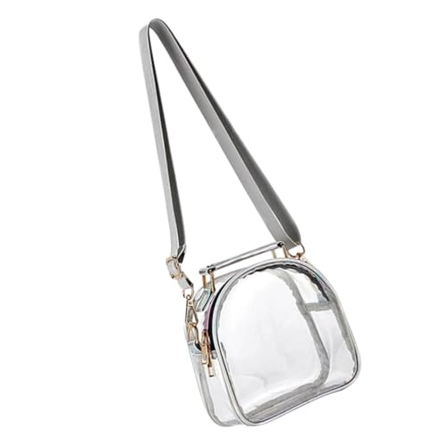 LRXIYODE Transparente Damen Umhängetasche aus Geruchsfreiem Tpu Leichte Crossbody Handtasche für Outdoor Shopping Vielseitige Schultertasche in Weiß Modisch und Praktisch für Alltag und von LRXIYODE