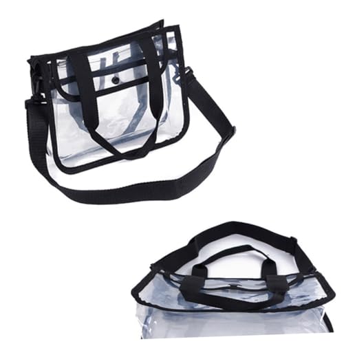 LRXIYODE Transparente EVA Schultertasche Damen Sommer Umhängetasche Leicht und Langlebig Schwarz für Strand Arbeit Freizeit Reise LRXIYODE Transparente EVA Schultertasche Damen Sommer Umhängetasche Leicht und Langlebig Schwarz für Strand Arbeit Freizeit Reise von LRXIYODE