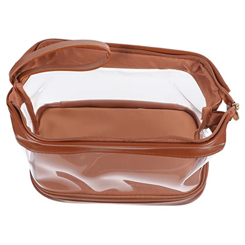 LRXIYODE Transparente Kosmetiktasche für Reisen Große Tragbare Make Up Tasche mit Mehreren Fächern für Damen Langlebig und Wasserabweisend für Toilettenartikel und Kosmetik von LRXIYODE