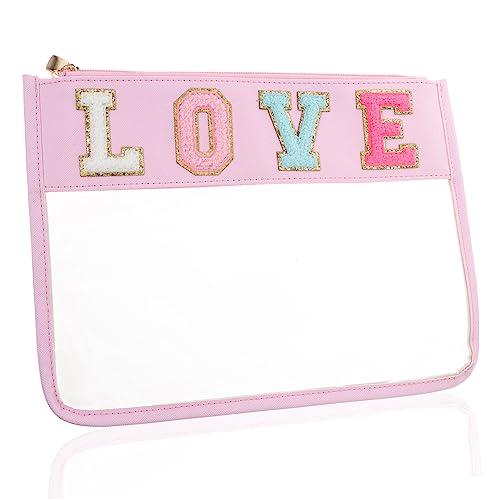 LRXIYODE Transparente Kosmetiktasche für Reisen Wasserdichter PVC Make Up Organizer mit Reißverschluss für Snacks und Kosmetik für Alltag und Unterwegs von LRXIYODE