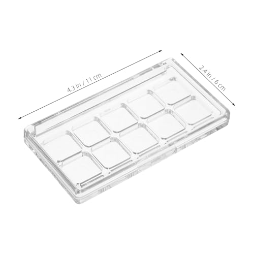 LRXIYODE Transparente Leere Make Up Palette mit Fächern Wiederbefüllbarer Kosmetikbehälter Aufbewahrung von Lidschatten Lippenstift und Wasserfarben DIY Organizer von LRXIYODE
