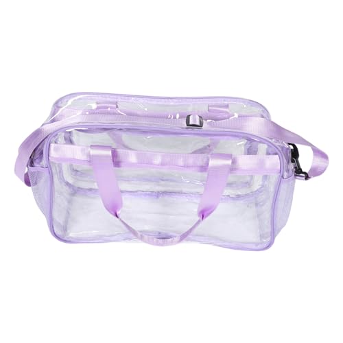 LRXIYODE Transparente PVC Reisetasche Damen Großvolumig Vielseitige Tragetasche Handtasche Gym Crossbody für Arbeit Strand und Urlaub mit Robustem Material und Abwaschbarer Oberfläche LRXIYODE Transparente PVC Reisetasche Damen Großvolumig Vielseitige Tragetasche Handtasche Gym Crossbody für Arbeit Strand und Urlaub mit Robustem Material und Abwaschbarer Oberfläche von LRXIYODE