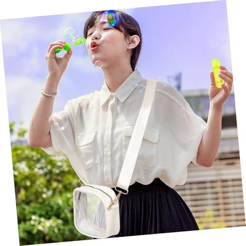 LRXIYODE Transparente Umhängetasche Damen PVC Crossbody Bag Abnehmbar Verstellbar Kleine Schultertasche für Konzerte Sportveranstaltungen Praktische Handytasche von LRXIYODE