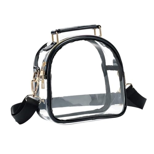 LRXIYODE Transparente Umhängetasche Damen Tpu Material Vielseitig als Crossbody Schulter Handtasche Praktische für Handy Kosmetik Alltag Einfache Sicherheitskontrolle Pflegeleicht und von LRXIYODE
