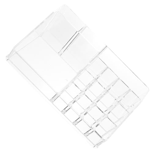 LRXIYODE Transparenter Acryl Kosmetik Organizer mit Diamantmuster Makeup Aufbewahrungsbox für Lippenstifte und Pflegeprodukte Multifunktionaler Beauty Organizer für Schlafzimmer und von LRXIYODE