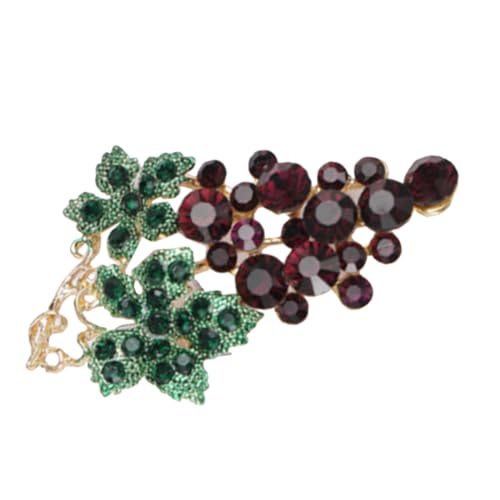 LRXIYODE Trauben Brosche für Damen Dekorative Anstecknadel Hochwertigem Material Elegantes Accessoire für Anzüge Kleider für Festliche Anlässe Alltägliche von LRXIYODE